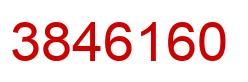 Number 3846160 red image