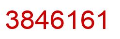 Number 3846161 red image