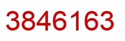 Number 3846163 red image