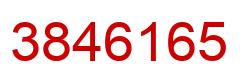Number 3846165 red image