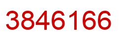 Number 3846166 red image