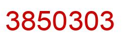Número 3850303 imagen rojo