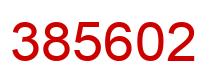 Number 385602 red image