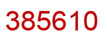 Number 385610 red image