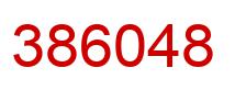Number 386048 red image