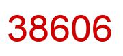 Number 38606 red image