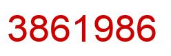 Number 3861986 red image