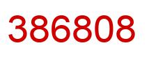 Number 386808 red image