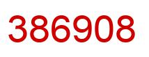 Number 386908 red image
