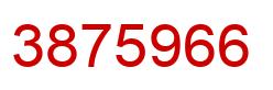 Number 3875966 red image
