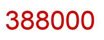 Number 388000 red image