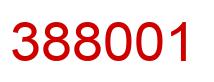 Number 388001 red image