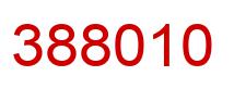 Number 388010 red image