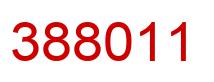 Number 388011 red image