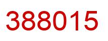 Number 388015 red image