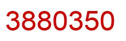 Number 3880350 red image