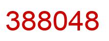 Number 388048 red image