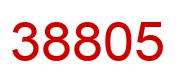 Number 38805 red image