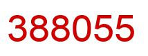 Number 388055 red image