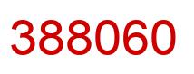 Number 388060 red image