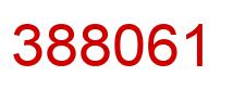 Number 388061 red image