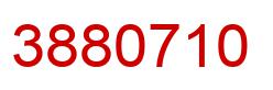 Number 3880710 red image