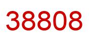 Number 38808 red image