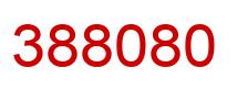 Number 388080 red image