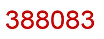 Number 388083 red image