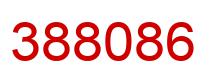 Number 388086 red image