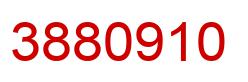 Number 3880910 red image