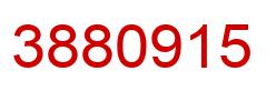Number 3880915 red image