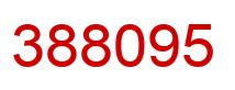 Number 388095 red image