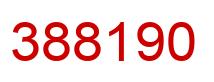 Número 388190 imagen rojo