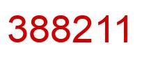 Number 388211 red image