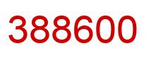 Number 388600 red image