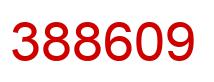 Number 388609 red image