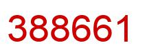Number 388661 red image