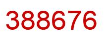 Number 388676 red image
