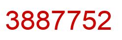 Número 3887752 imagen rojo