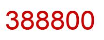 Number 388800 red image