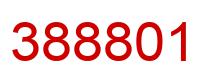 Number 388801 red image