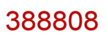 Number 388808 red image