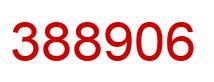 Number 388906 red image