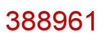 Number 388961 red image