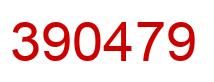 Number 390479 red image