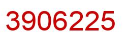 Número 3906225 imagen rojo