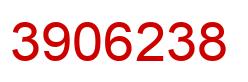 Number 3906238 red image
