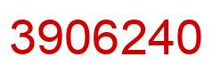 Number 3906240 red image