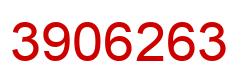 Number 3906263 red image